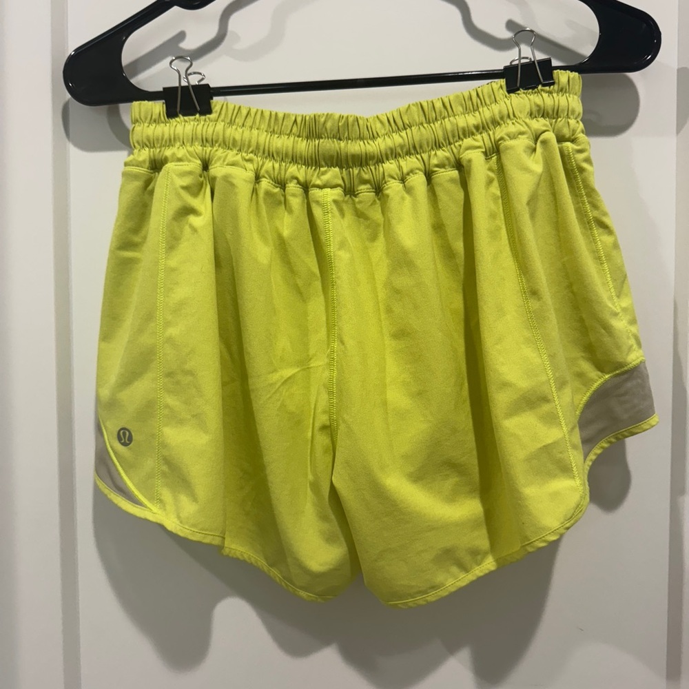 lululemon Women's Yellow Athletic Shorts